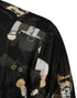 Dolce & Gabbana Black Cowboy Collared GOLD Formal Dress Shirt